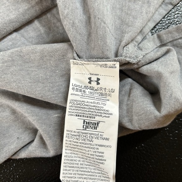 Steamboat Colorado Shirt Mens Large Gray Red 3/4 Sleeve Under Armour Heagear - Picture 4 of 7
